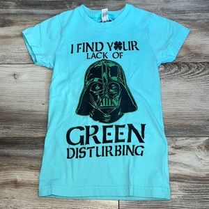 Girls small(6/7) Star Wars St.Patricks Day shirt , worn 2 times